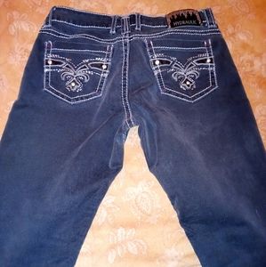 Black Hydraulic Skinny Jeans Size 9/10
